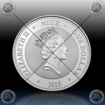 1oz NIUE $1 Dollar 2015 "THE TIGER" BU - Prooflike